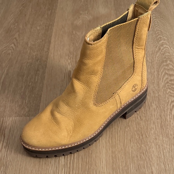 Timberland Shoes - Timberland Mustard Slip-On Boots
